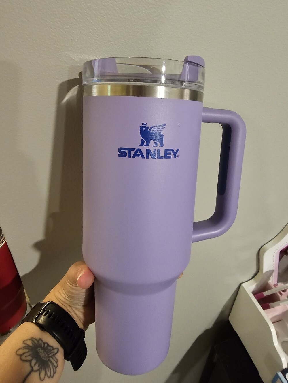 Stanley Lavender Insulated Travel Tumbler with Handle